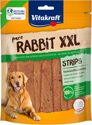 VITAKRAFT Pure Rabbit Strips - pamlsek pro psa - 250 g