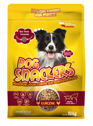 BIOFEED Dog Snackers Adult medium & large Chicken - suché krmivo pro psy - 10kg