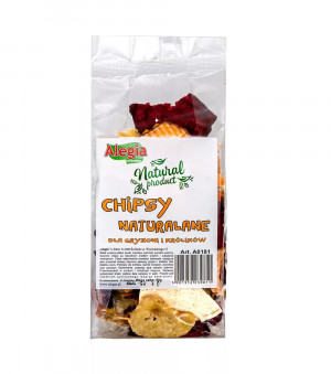 ALEGIA Natural chips - lahůdka pro hlodavce a králíky - 90g