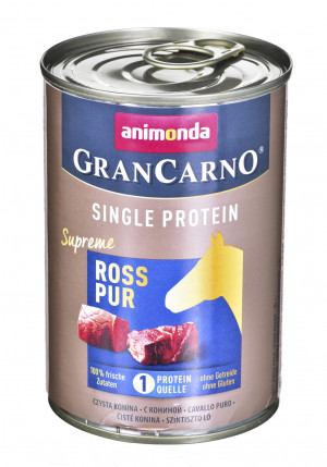 ANIMONDA GranCarno Single Protein Koňské maso - vlhké krmivo pro psy - 400 g