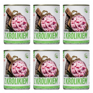 TUF TUF Krmivo pro králíky - mokré krmivo pro psy - 6x800g