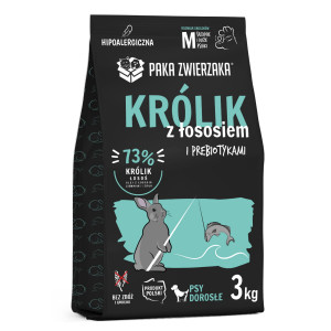 PAKA ZWIERZAKA Rabbit with salmon M - suché krmivo pro psy - 3kg