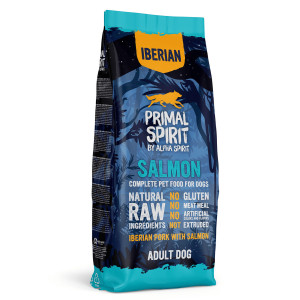 PRIMAL SPIRIT Iberian 70% Losos – poloměkké krmivo pro psy – 12 kg