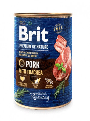 BRIT Premium by Nature Pork with trachea - mokré krmivo pro psy - 400g