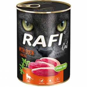 Dolina Noteci Rafi s kachnou - mokré krmivo pro kočky - 400g 