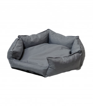 GO GIFT Šestihranný šedý XL - pelíšek pro zvířata - 75 x 55 x 15 cm