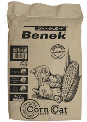 Certech Super Benek Corn Cat - Hrudkující kukuřičná podestýlka 25 l