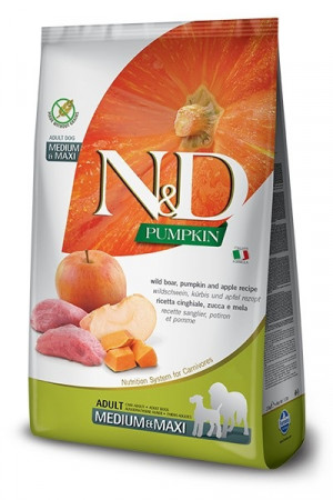 FARMINA N&D Pumpkin Boar & Apple Adult Medium & Maxi - suché krmivo pro psy - 12kg.