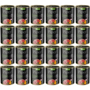 DOLINA NOTECI Piper Animals se zvěřinou a dýní - vlhké krmivo pro psy - 24x800g