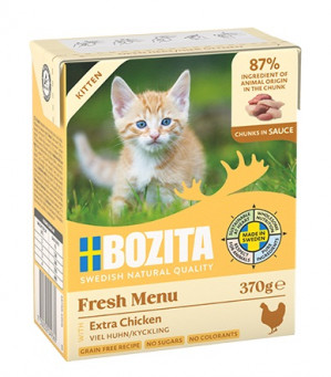 BOZITA Fresh Menu Kitten Chunks in sauce - mokré krmivo pro kočky - 370g