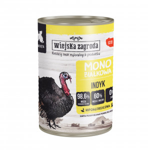 WIEJSKA ZAGRODA Kitten Monoprotein Turkey - mokré krmivo pro kočky - 400g