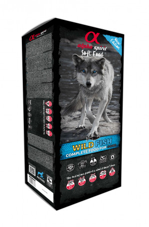 ALPHA SPIRIT Soft Food Wild fish - polovlhké krmivo pro psa - 9kg