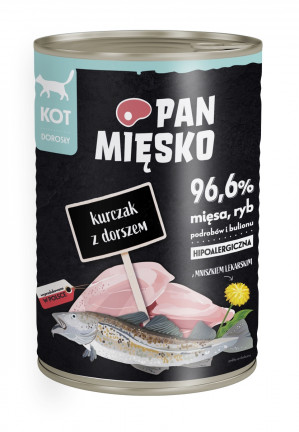 Mr. Meat Chicken s treskem - mokré krmivo pro kočky - 400 g