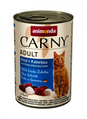 ANIMONDA Carny Adult Beef with cod and parsley - mokré krmivo pro kočky - 400g