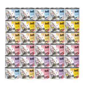 BULTI Mielonka MIX 5 příchutí - vlhké krmivo pro kočky - 30x200g
