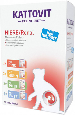 KATTOVIT Feline Diet Niere/Renal - mokré krmivo pro kočky - 12 x 85g