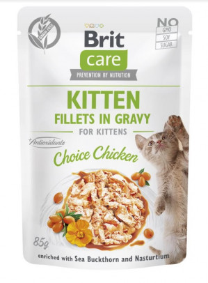 BRIT Care Cat Kitten Choice Pouch - vlhké krmivo pro kočky - 85 g