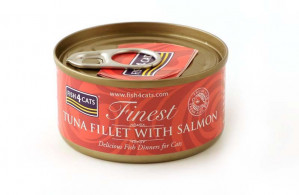 FISH4CATS Tuna fillet with salmon - mokré krmivo pro kočky - 70g
