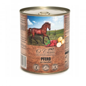 O'CANIS Koňské maso s bramborami - mokré krmivo pro psy - 800g