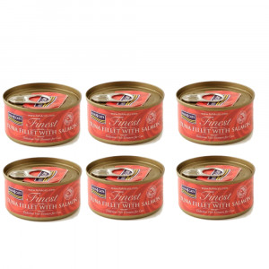 FISH4CATS Tuna fillet with salmon - mokré krmivo pro kočky - 6x70g