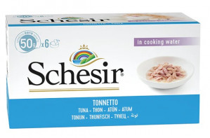 SCHESIR in cooking water Tuna - mokré krmivo pro kočky - 6 x 50 g