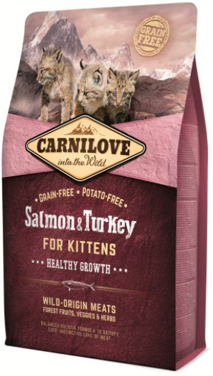 CARNILOVE Salmon & Turkey For kittens - suché krmivo pro kočky - 6kg