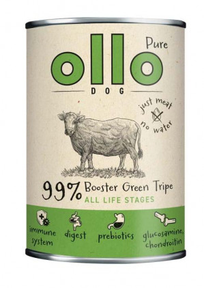 OLLO Booster Digest Green tripe - vlhké krmivo pro psy - 400g