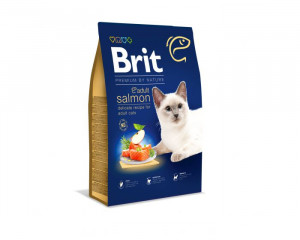 Suché krmivo pro kočky BRIT PREMIUM BY NATURE ADULT Losos 1,5 kg
