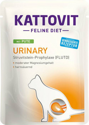KATTOVIT Feline Diet Urinary Turkey - mokré krmivo pro kočky - 85g
