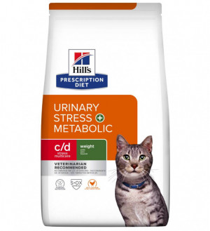HILL'S PD Feline Urinary Stress + Metabolic c/d - Suché krmivo pro kočky - 1,5 kg