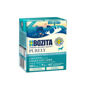 BOZITA Purely Paté Duoprotein Chicken and lamb - vlhké krmivo pro psy - 370g