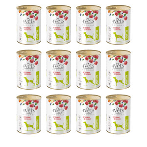 4VETS Natural Allergy Lamb Dog - vlhké krmivo pro psy - 12x400g
