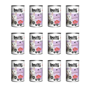 BULTI Rich in lamb - mokré krmivo pro kočky - 12x400g