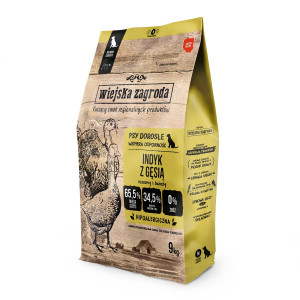 WIEJSKA ZAGRODA Turkey with goose M - suché krmivo pro psy - 9kg