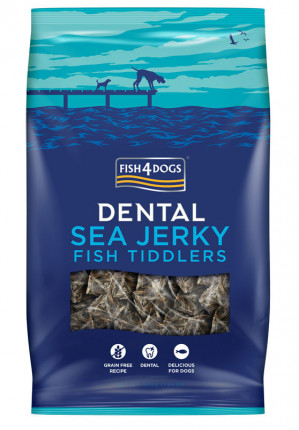 FISH4DOGS Dental Sea Jerky Fish Tiddlers - pamlsek pro psa - 575g