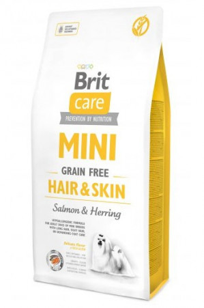 BRIT Care Mini Hair&Skin Salmon&Herring - suché krmivo pro psy - 7 kg