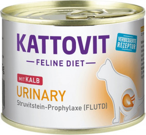KATTOVIT Feline Diet Urinary Veal - mokré krmivo pro kočky - 185g