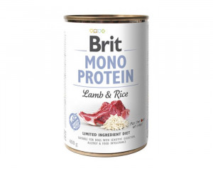 BRIT MONO PROTEIN Mokré krmivo pro psy Jehněčí s rýží 400 g