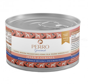 PERRO Gourmet Deer with zucchini - mokré krmivo pro psy - 200g