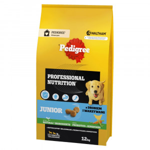 PEDIGREE Professional Nutrition Junior with poultry and vegetables, medium and large breeds - suché krmivo pro psy - 12 kg