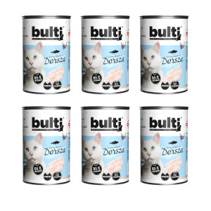 BULTI Rich in cod - mokré krmivo pro kočky - 6x400g