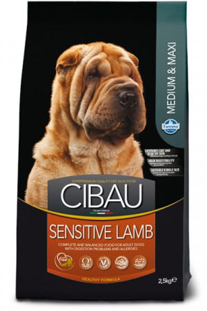 FARMINA Cibau Sensitive Lamb Medium & Maxi suché krmivo pro psy - 14kg