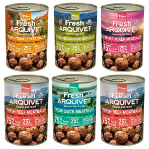 ARQUIVET Fresh Meatballs mix příchutí - vlhké krmivo pro psy - 6x400g