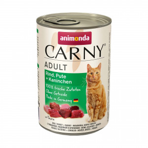 ANIMONDA Carny Adult Beef, turkey, rabbit - mokré krmivo pro kočky - 400g
