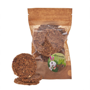 FACTORYHERBS Pastinákové sušenky s lněným semínkem - pochoutka pro hlodavce a králíky - 100g
