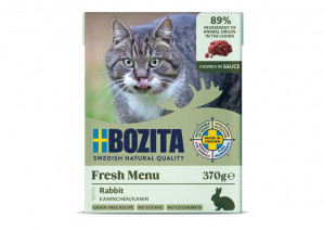 BOZITA Králík v omáčce - mokré krmivo pro kočky - 370g