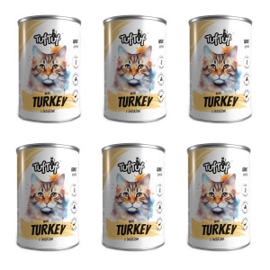 TUF TUF Meal s krůtím masem - vlhké krmivo pro kočky - 6x400g