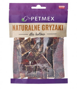 PETMEX Beef gullet strips - pamlsek pro kočky - 40g