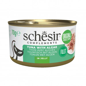 SCHESIR Complements Tuna with algae in jelly - mokré krmivo pro kočky - 70g