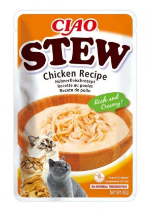 INABA Ciao Stew Chicken - pamlsek pro kočky - 40g